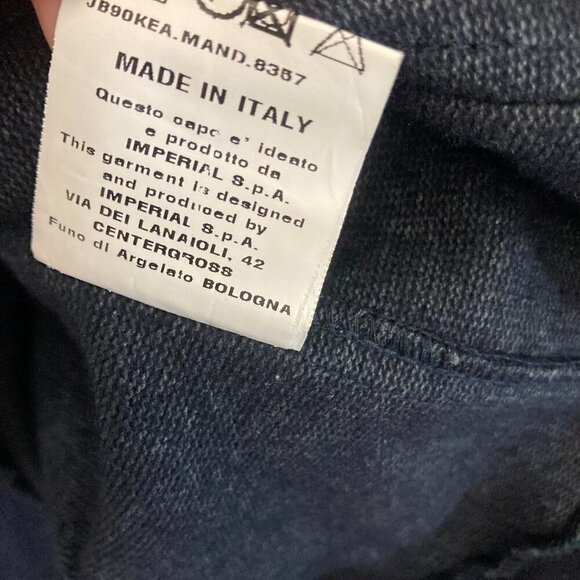 Imperial Italy Mens Knit Unconstructed Blazer Jacket XL Streetwear Preppy Blue - Picture 12 of 15